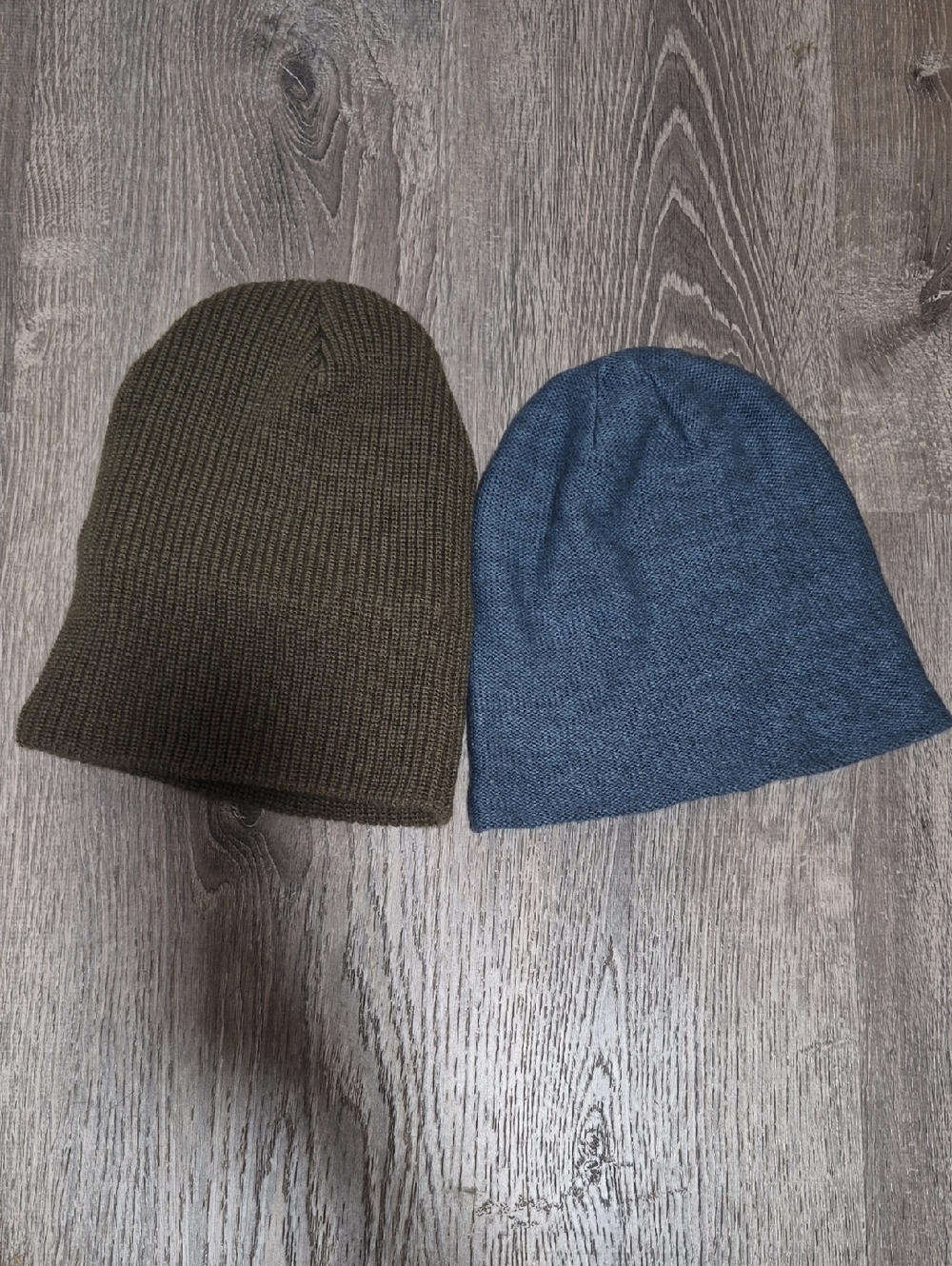 Billabong & Quicksilver Knit Beanie - Blue & Olive